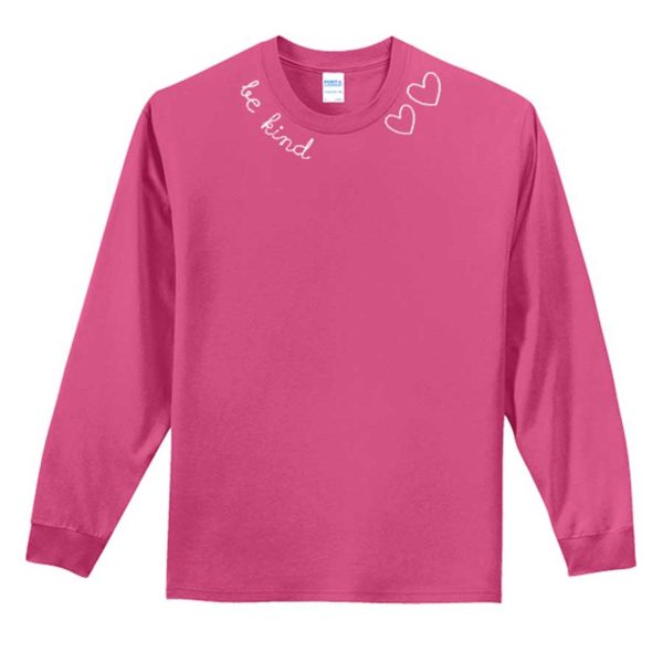 Long Sleeve T-Shirt with Hand Stitched Font {Adult Sizes}
