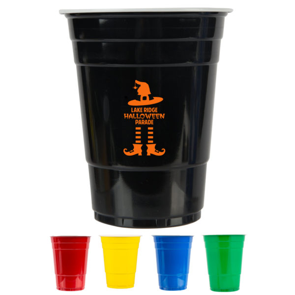 Personalized Soft Plastic Party Cups Halloween Party {All Colors}