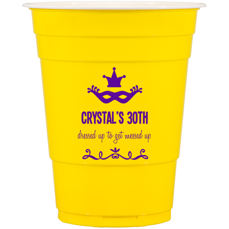 mardi gras party cups