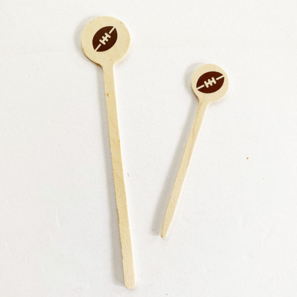 Football Tailgate Wood Food Picks {20 pack}