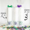 Mardi Gras Styrofoam Cup - Mardi Gras Icons Wrap- 10 Pack Sleeve - Image 7