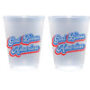 God Bless America in Script Font – Frosted Shatterproof Cup {10 pack} - Image 2