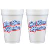 God Bless America in Script Font - Disposable Foam Cup {10 pack} HID - Image 2