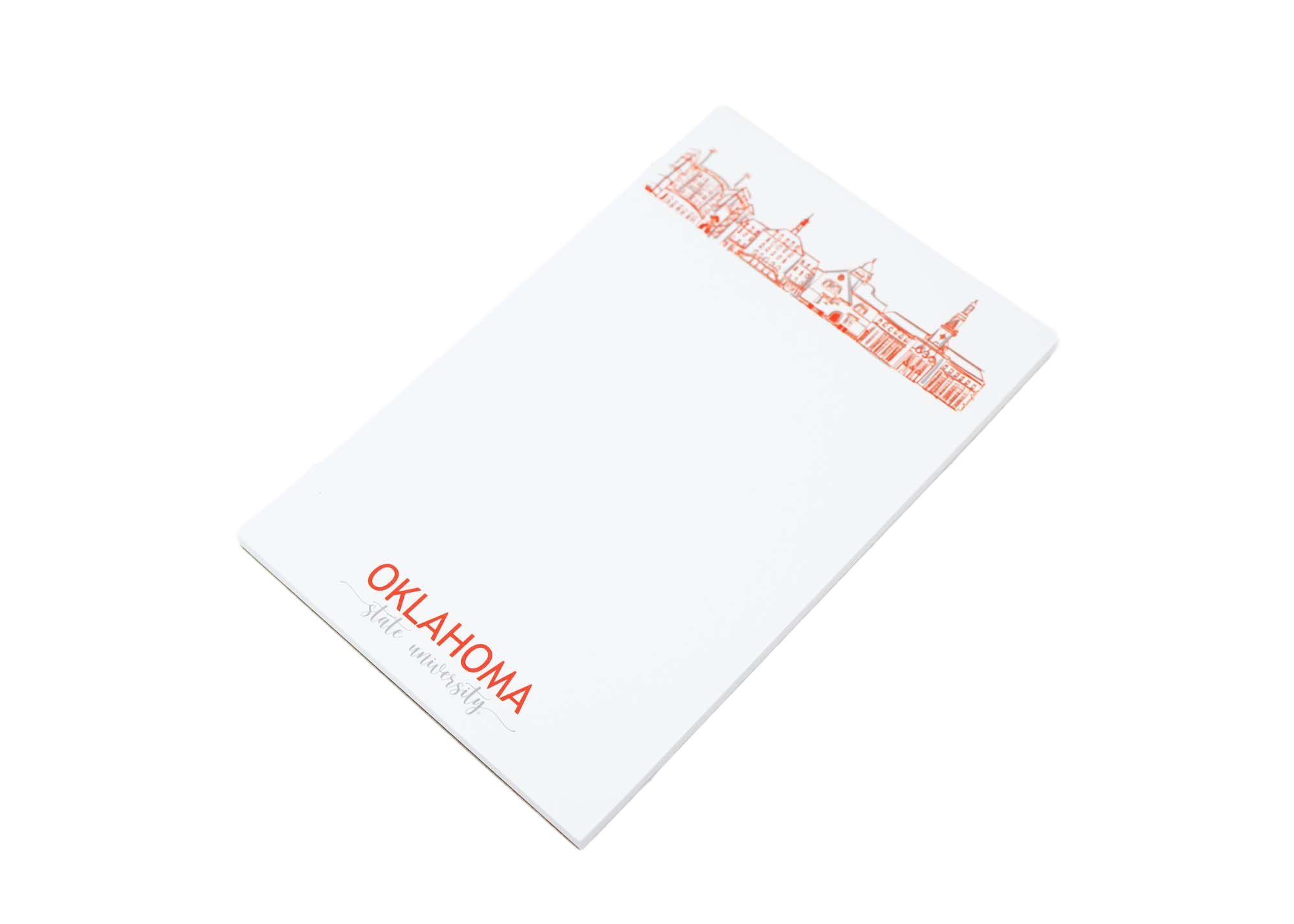 Oklahoma State Univeristy Campus Skyline Stillwater-2 NB Skyline Notepad {Oklahoma State University-Stillwater}