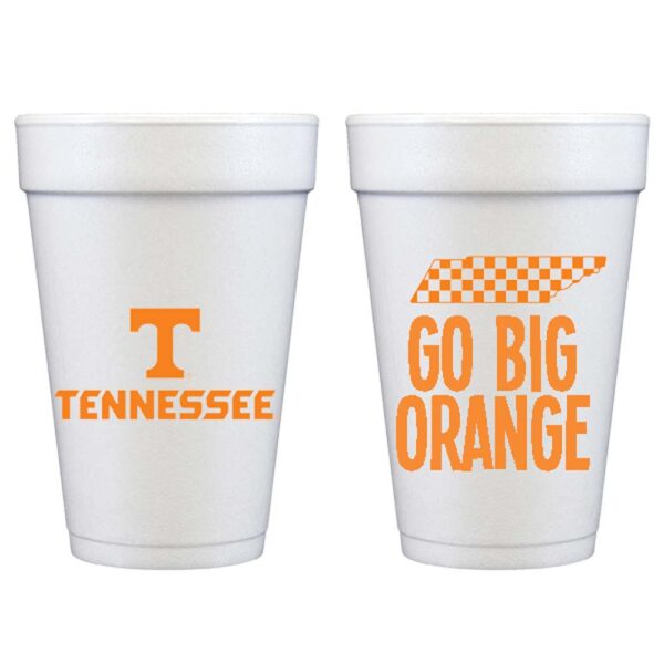 University of Tennessee - Logo/Go Big Orange {Foam Cup 10 Pack}