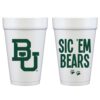 Baylor University Logo/Sic 'Em Bears {Styrofoam Cup 10 Pack} - Image 2