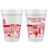 Texas Tech University Campus Skyline - Lubbock, Texas {Foam Cup 10 Pack} - Image 2