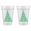 Christmas Styrofoam Cups 10 Pack Sleeve {We Wish You a Merry Christmas} - Image 2