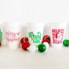 Christmas Foam Cups 10 Pack Sleeve {Reindeer Roadie} - Image 4