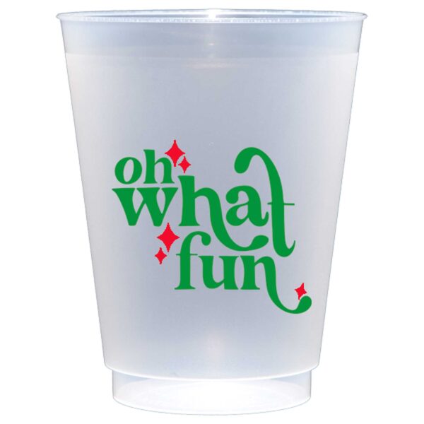 Christmas Frosted Cup 10 Pack {oh what fun} HID