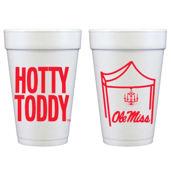 University of Mississippi/Ole Miss Hotty Toddy {Foam Cup 10 Pack}