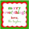 Personalized Christmas Gift Tag Stickers {Merry Everything Wavy} - Image 2