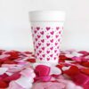 Valentine's Day Disposable Foam Party Cup (10 count bag-Pink Hearts) HID - Image 4