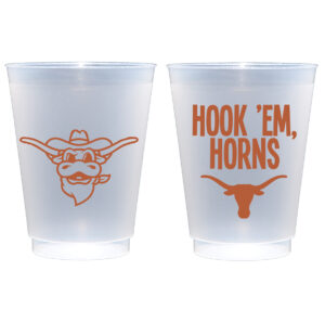 University of Texas - Austin Logo/Hook 'Em Horns {Frosted Roadie Cup 10 Pack}