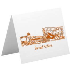 University of Texas Skyline – Personalized Foldover Notecard