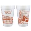University of Texas at Austin - Campus Skyline {Foam Cup 10 Pack} - Image 2