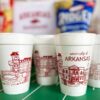 University of Arkansas Campus Skyline - Fayetteville {Foam Cup 10 Pack} - Image 3