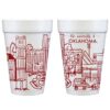 Oklahoma University Skyline - Norman {Foam Cup 10 Pack} - Image 2