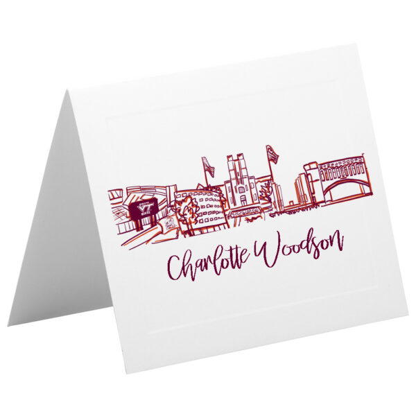 Personalized Foldover Notecard