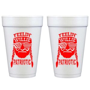 Feelin' Willie Patriotic Disposable Foam Cup {10 Pack}