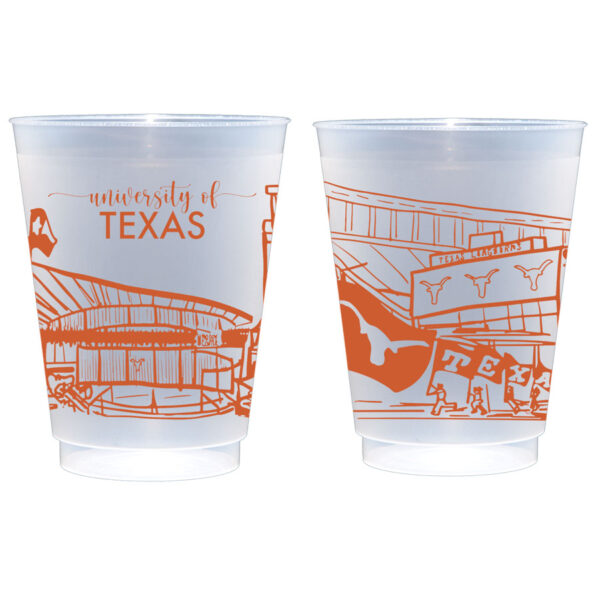 University of Texas - at Austin Campus Skyline Landmarks {Shatterproof Cup 10 Pack}