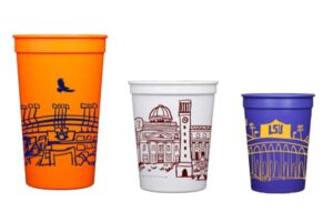 Bulk Order/Custom Print Campus Skyline Cups  {Plastic Stadium - 12 oz, 16 oz, 22 oz}