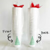 Christmas Styrofoam Cups 10 Pack Sleeve {We Wish You a Merry Christmas} - Image 3