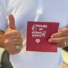 Texas A&M Horns Down/Thumbs Up {Maroon Napkin 25 pack} - Image 2