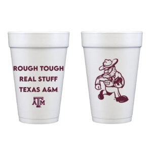 Texas A&M University Ole Sarge Football {Styrofoam Cup 10 Pack}