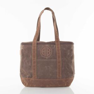 Insulated Canvas Cooler Tote Bag {Large - Waxed Canvas - Olive}