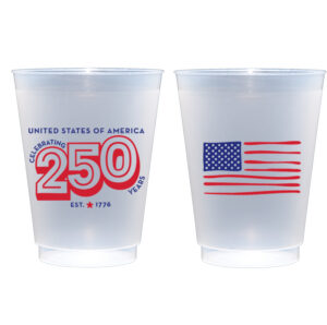 July 4th/Patriotic-America USA 250 Frost Cup (10 ct bag)