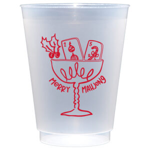 Christmas - Merry Mahjong Frosted Cup (8 ct bag)