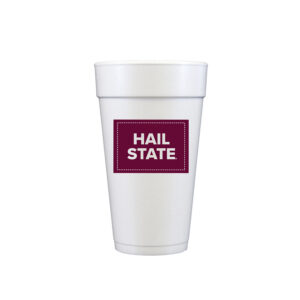 Mississippi State University Hail State {20 oz Styrofoam Cup 10 Pack}