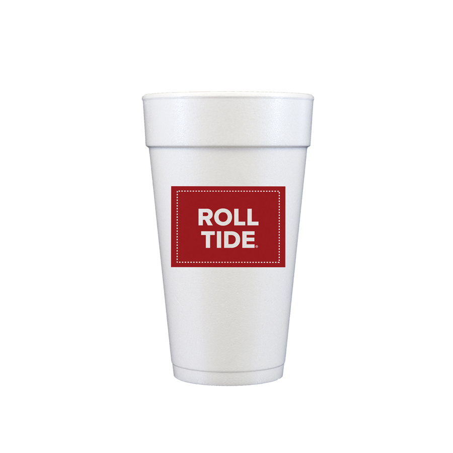Univeristy-Alabama-Roll-Tide-disposable-Foam-cup-2 University of Alabama - Roll Tide {20 oz Foam Cup 10 Pack}