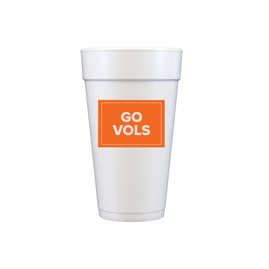 University-of-Tennessee-Go-Vols–Foam-Styro-Tailgate-Graduation-Party-Foam-Cup-Cup-2 University of Tennessee -Go Vols {20 oz Foam Cup 10 Pack}